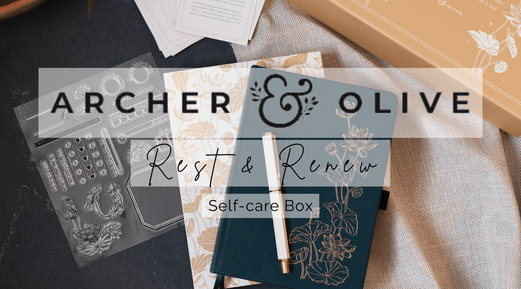 The Archer & Olive Rest & Renew Self-Care Box