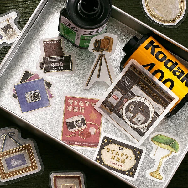 Fantasy Shopping Arcade Flake Stickers | Space Time Photo Studio