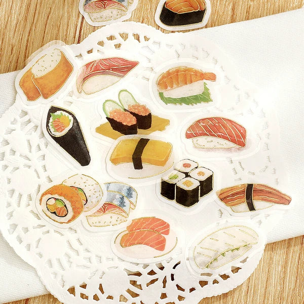 Lots of Sushi Flake Stickers