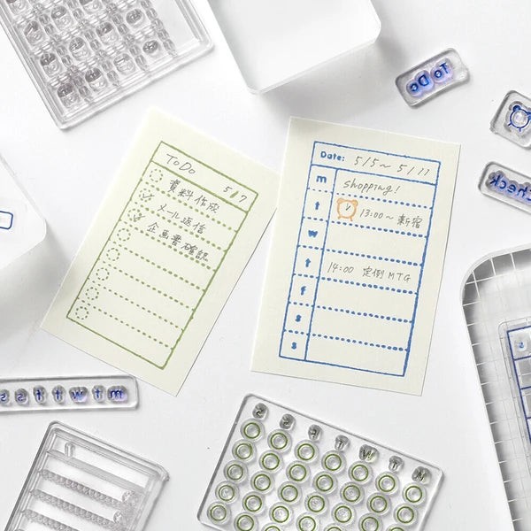 Diary Clear Stamps | Sheet