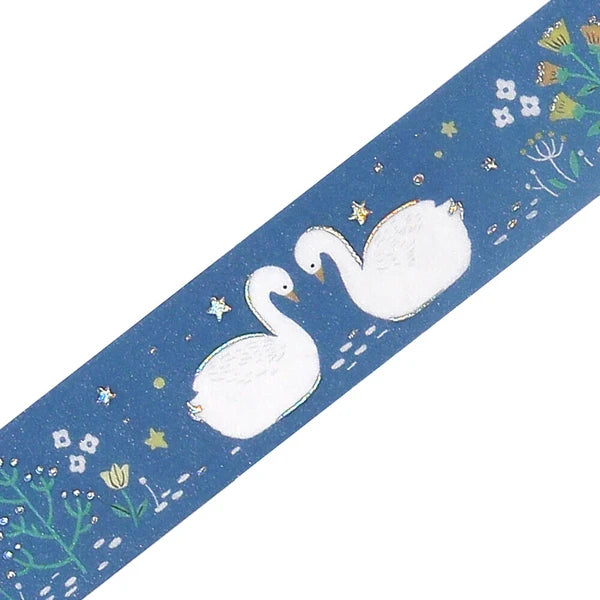 Nordic Forest Collection washi tape | Swan Lake