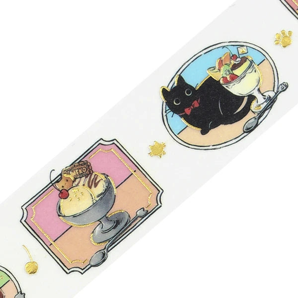 Black Cat Coffee Shop Washi Tape | Today’s Menu