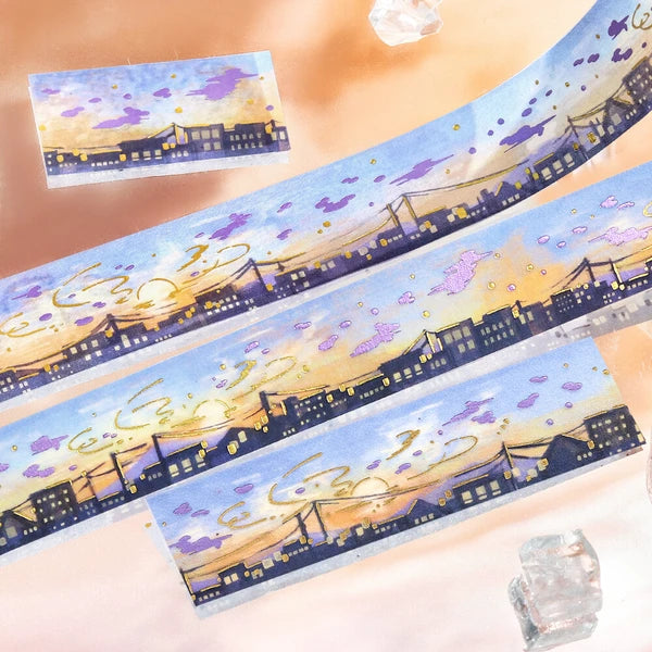 Sky Illustrated Book washi tape | Sunset