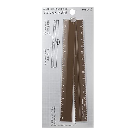 Foldable Aluminium Ruler - 30cm