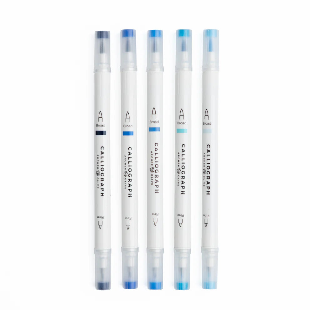 Calliographs Pens | Indigo Hues - Sets of 5