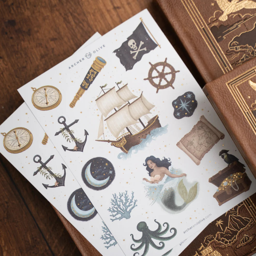 Treasure Map Stickers