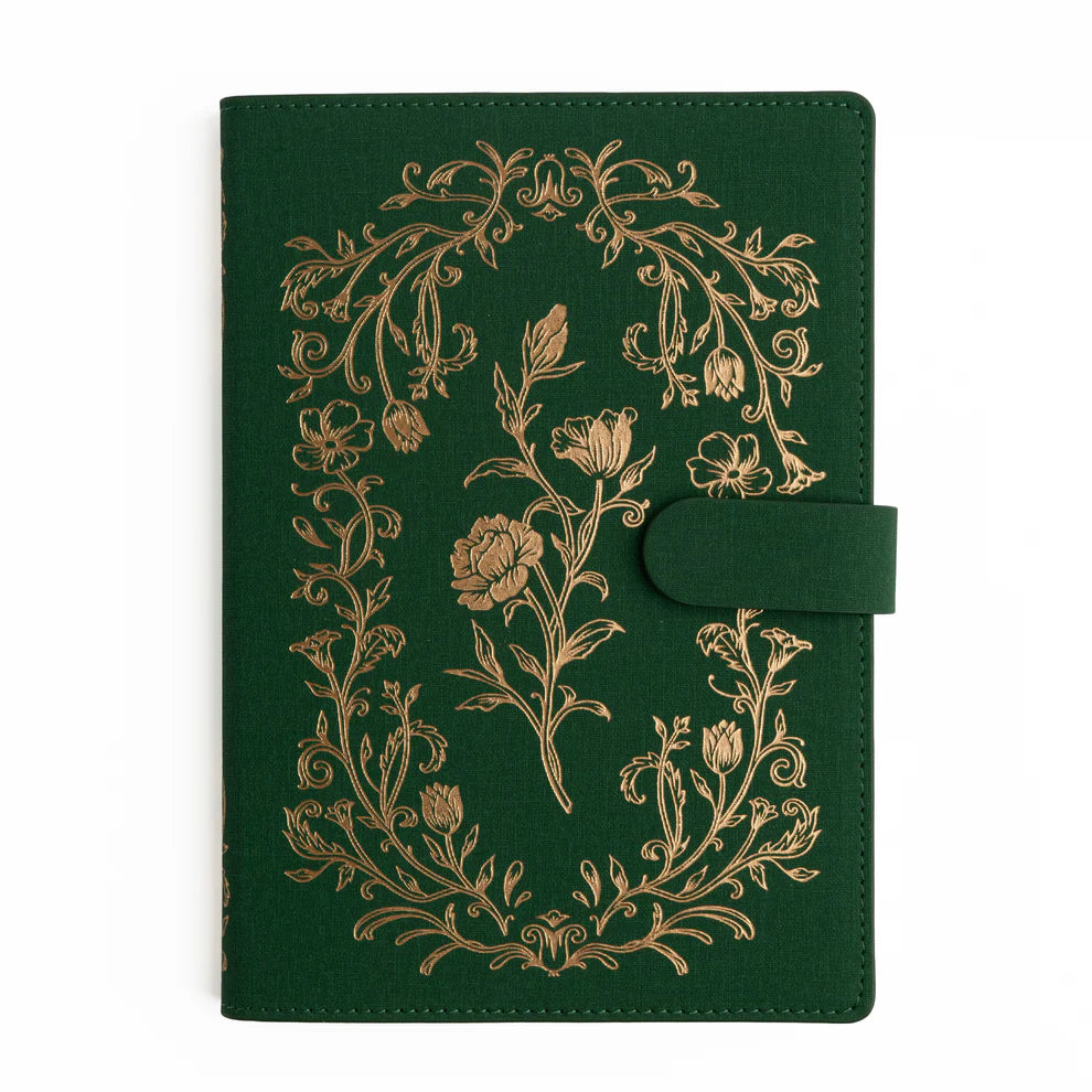 A5 Deluxe System Dotted Notebook 160gsm | Antique Floral