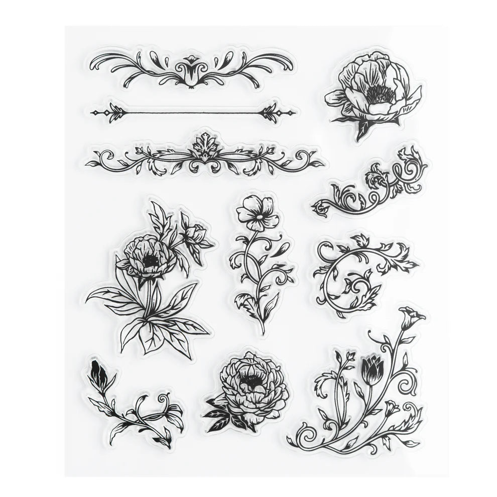 Acrylic Stamps | Antique Floral