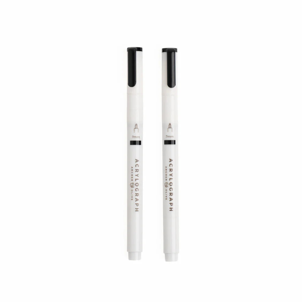 Acrylograph Pens | Black Set of 2