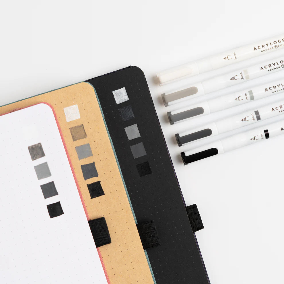 Acrylograph Pens | Greyscale
