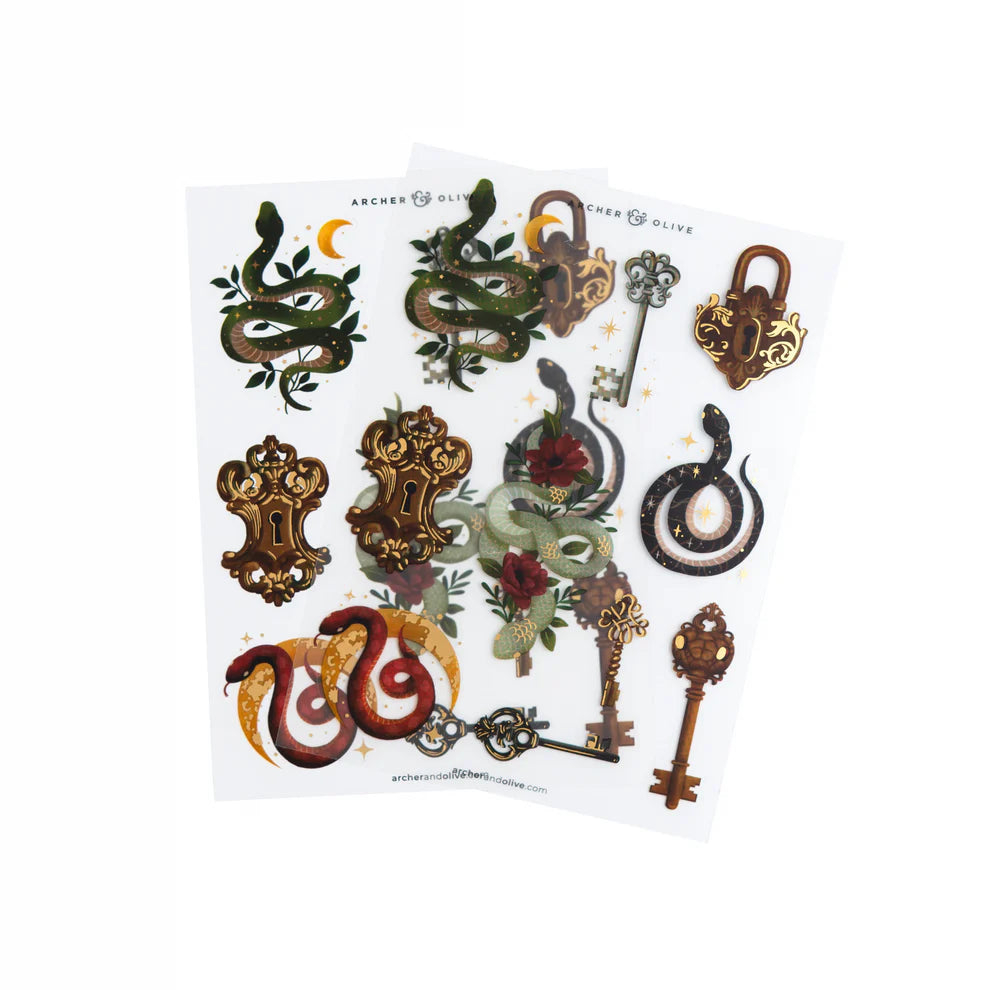 Coiled Key Stickers