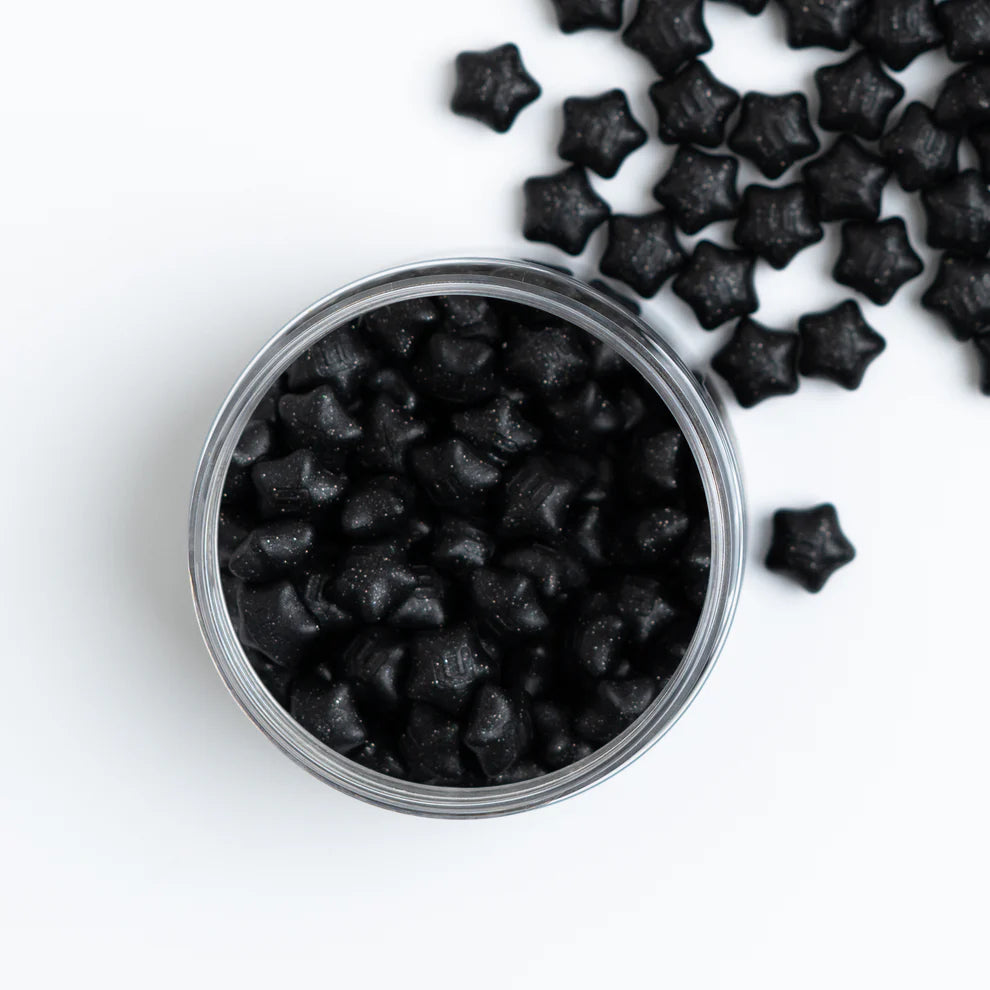 Wax Seal Beads | Black Sparkles