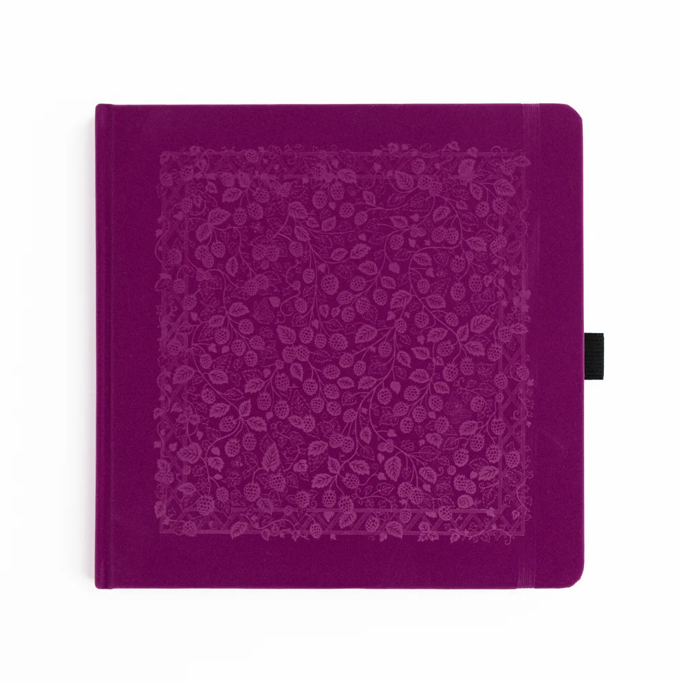 Square 8x8 Dotted Notebook 160gsm | Berries & Vines