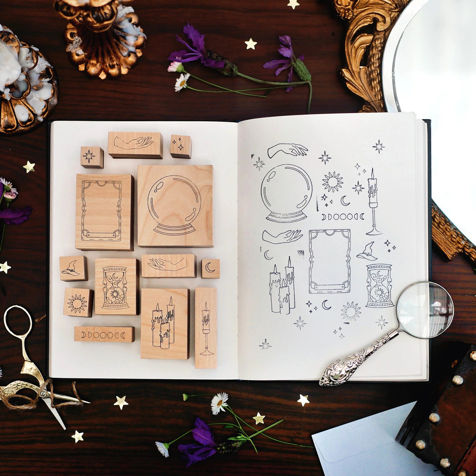 Practical Magic Stamp Set by The Quirky Cup Collective - Paper Kooka Stationery Shop Australia