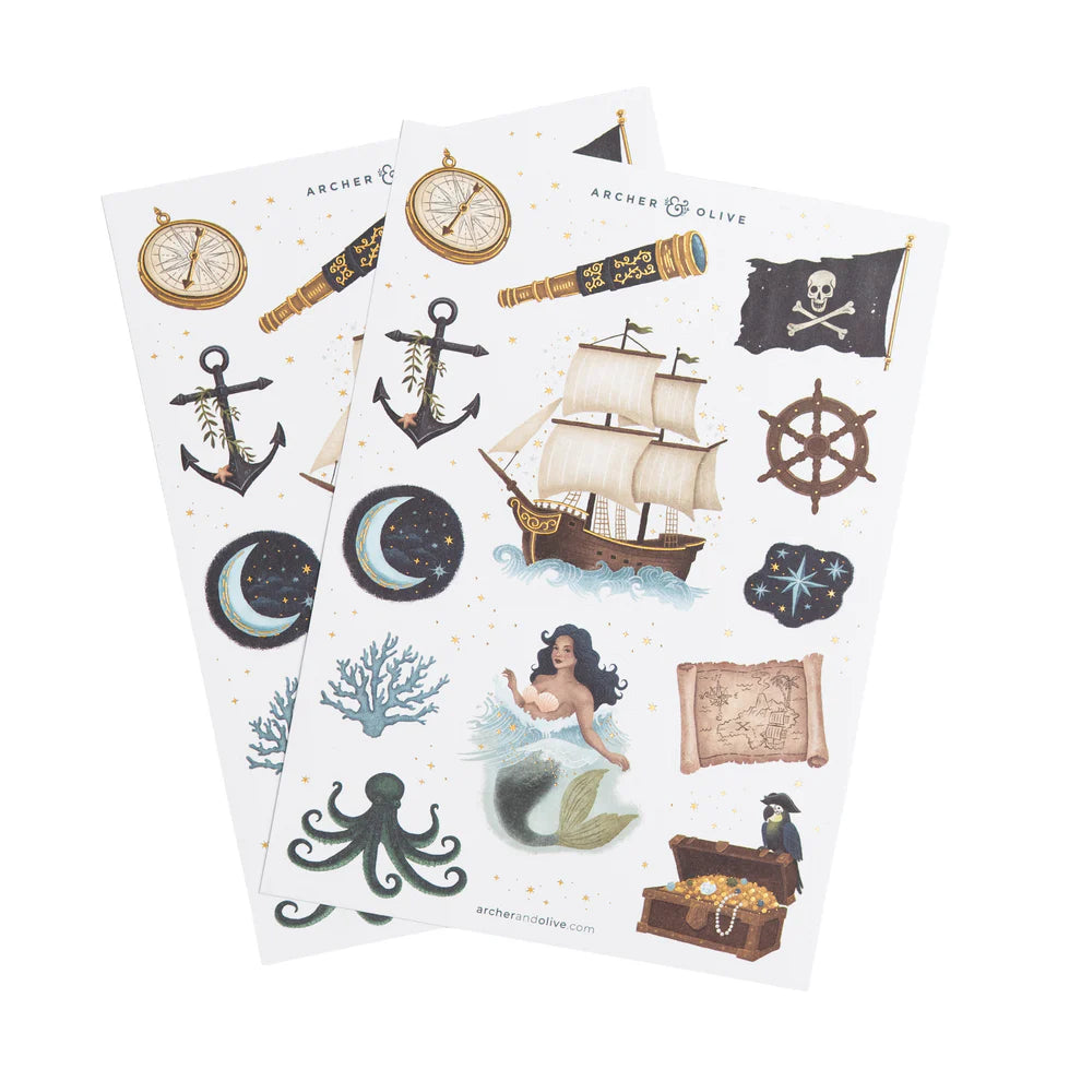 Treasure Map Stickers