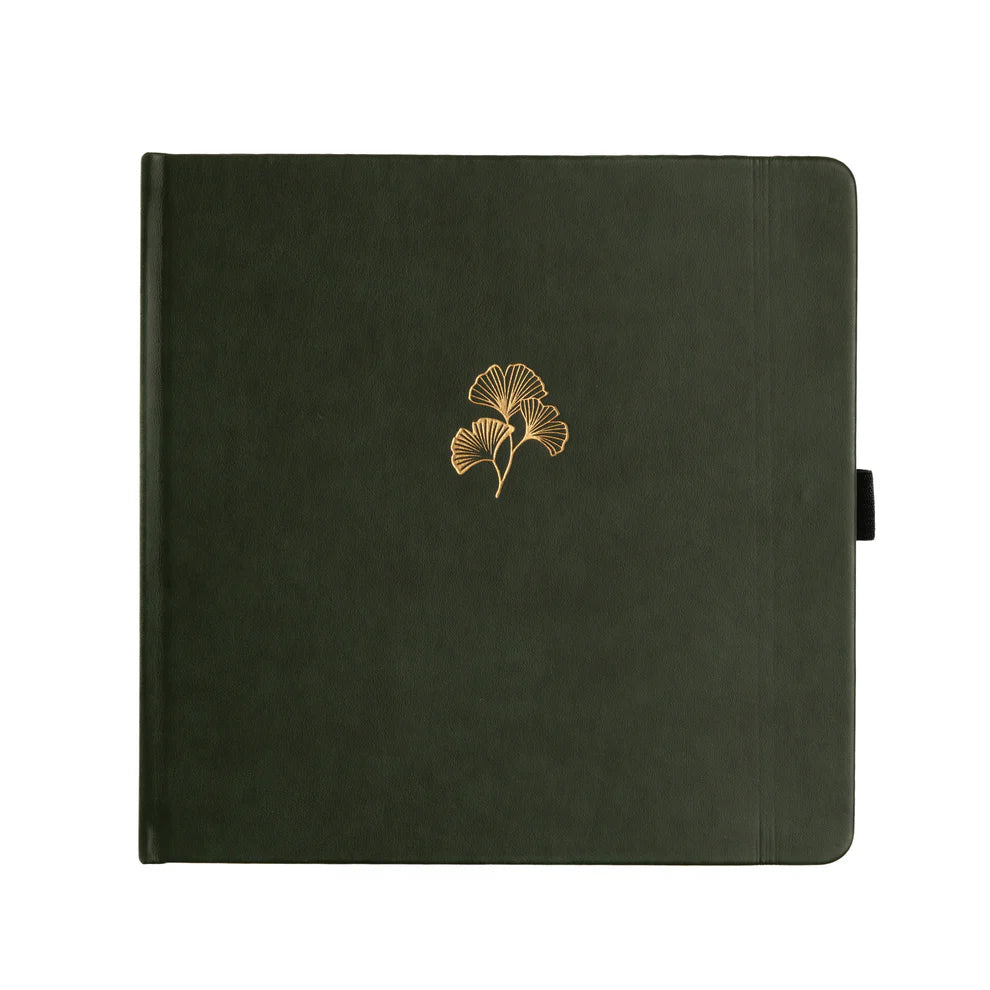 Square 8x8 Dotted Notebook 160gsm | Ginkgo Leaf
