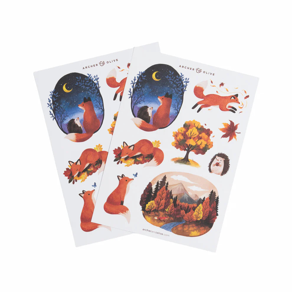 Forest Foxes Stickers