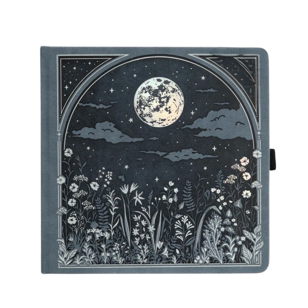 Moonlit Garden Square 8x8 Dotted Notebook by Archer & Olive - Paper Kooka Stationery Shop Australia