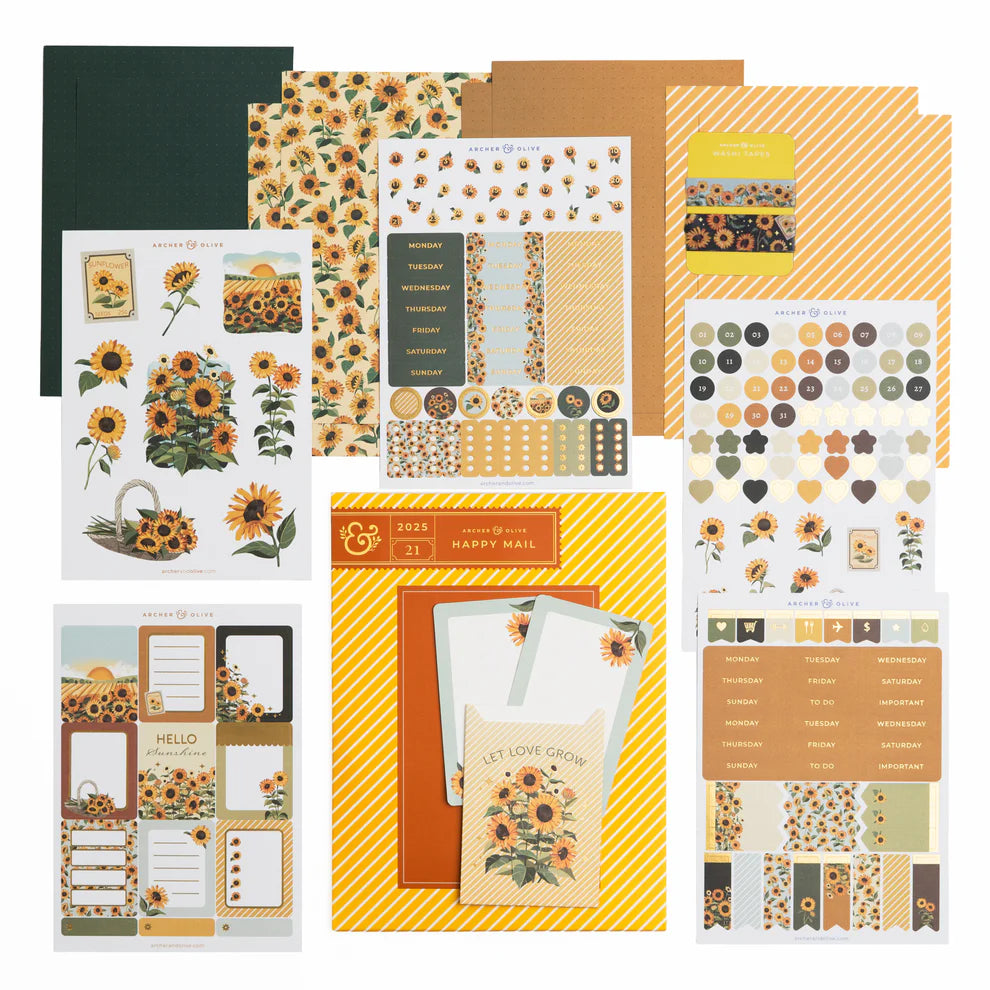 September 2025 Kit Club | Sunflower Field Planning Kit