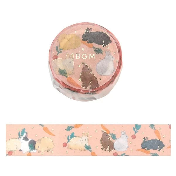 BGM 3 O'Clock Snack - Rabbit Country Collection washi tape - Paper Kooka Stationery Australia