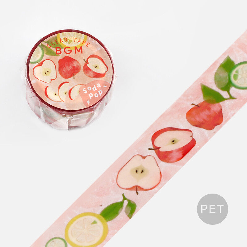 BGM Apple Soda Pop Clear PET Tape - Paper Kooka Australia
