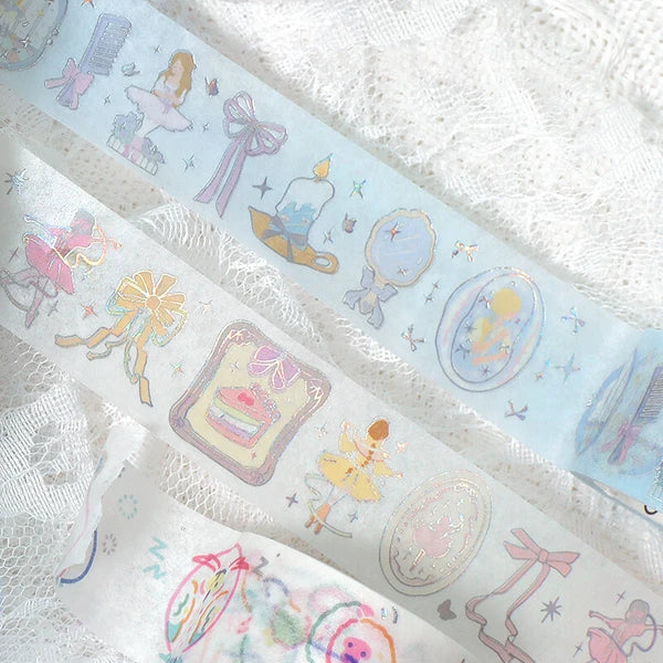 BGM Blue Ballerina japanese decorative tape - Paper Kooka Stationery Australia
