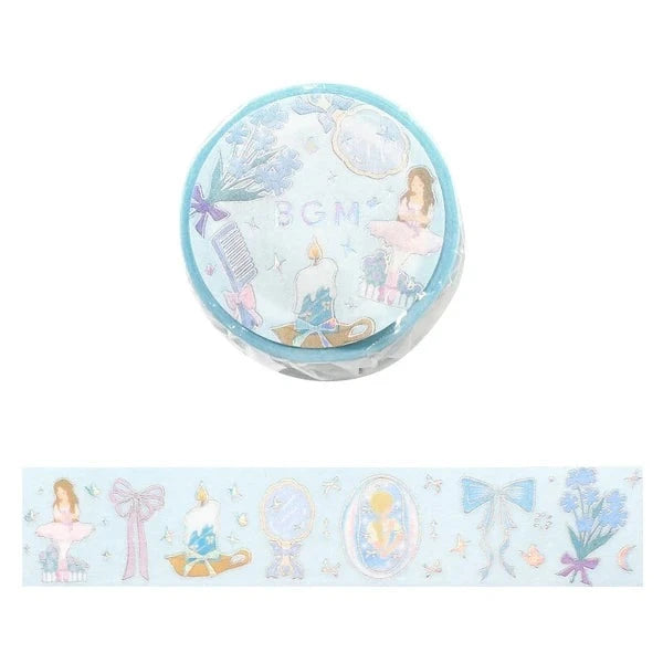 BGM Blue Ballerina washi tape - Paper Kooka Stationery Australia