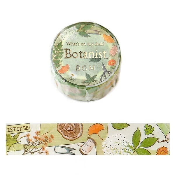 BGM Botanist - My Tsukue washi tape - Paper Kooka Australia