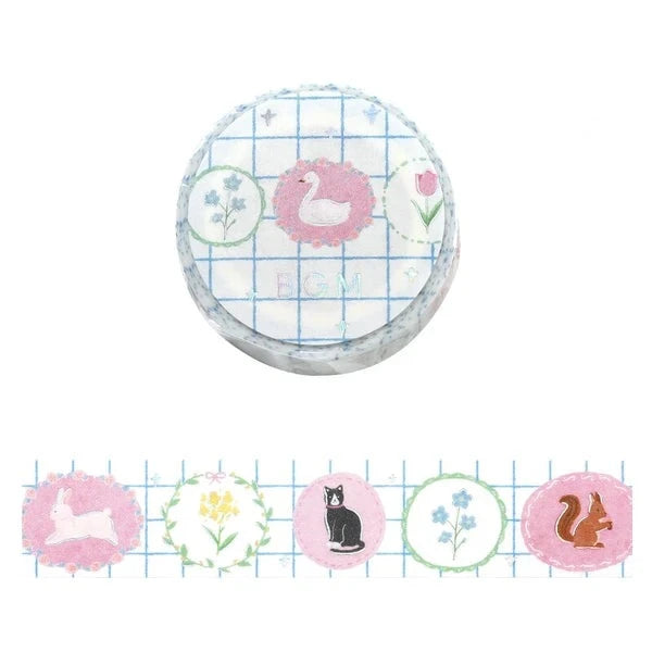 BGM Brooch washi tape - Paper Kooka Stationery Australia