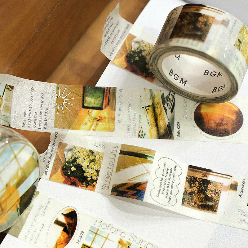 BGM Colourful Yellow City decorative tape - Paper Kooka Australia