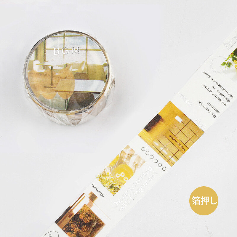 BGM Colourful Yellow City washi tape - Paper Kooka Australia