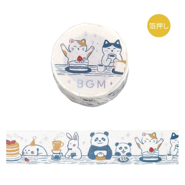 BGM Dinner Party washi tape - Paper Kooka Stationery Australia