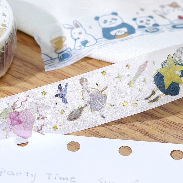 BGM Flying Girl Japanese masking tape - Paper Kooka Stationery Australia