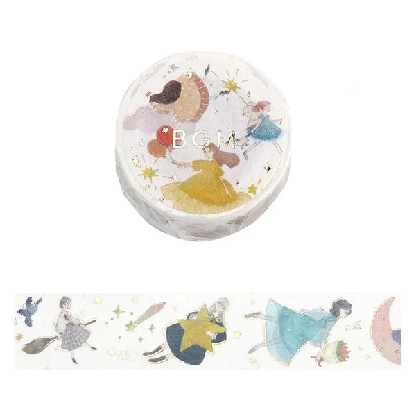 BGM Flying Girl washi tape - Paper Kooka Stationery Australia