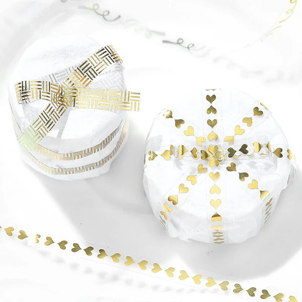 BGM Heart thin clear PET tape for arts and crafts - Paper Kooka Stationery Australia