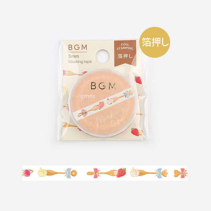 BGM Knife & Fork thin washi tape - Paper Kooka Australia