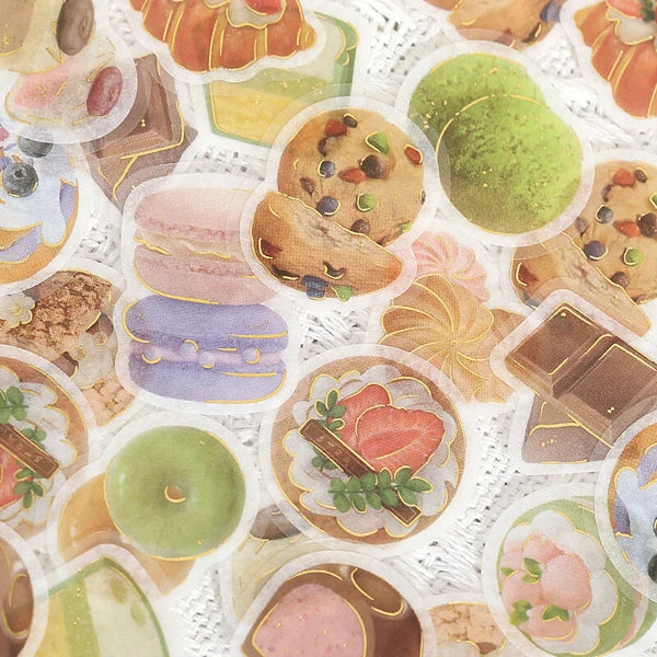 BGM Lots of Sweets Flake Stickers closeup - Paper Kooka Australia