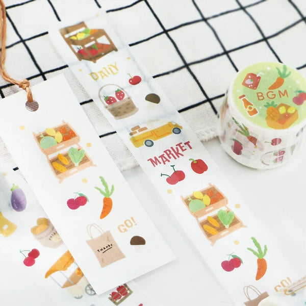 BGM Market - Open for business wide masking tape - Paper Kooka Stationery Australia