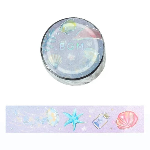 BGM Ocean Clear PET Tape - Paper Kooka Stationery Australia