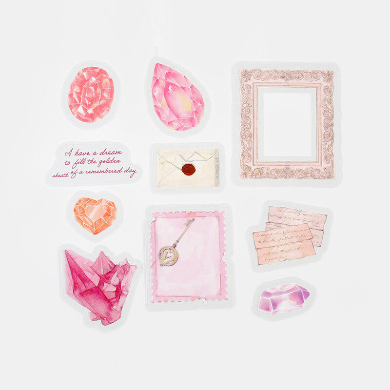 BGM 'Phantasmagoria' Natural History PET Transparent Stickers 10 designs - Paper Kooka Australia