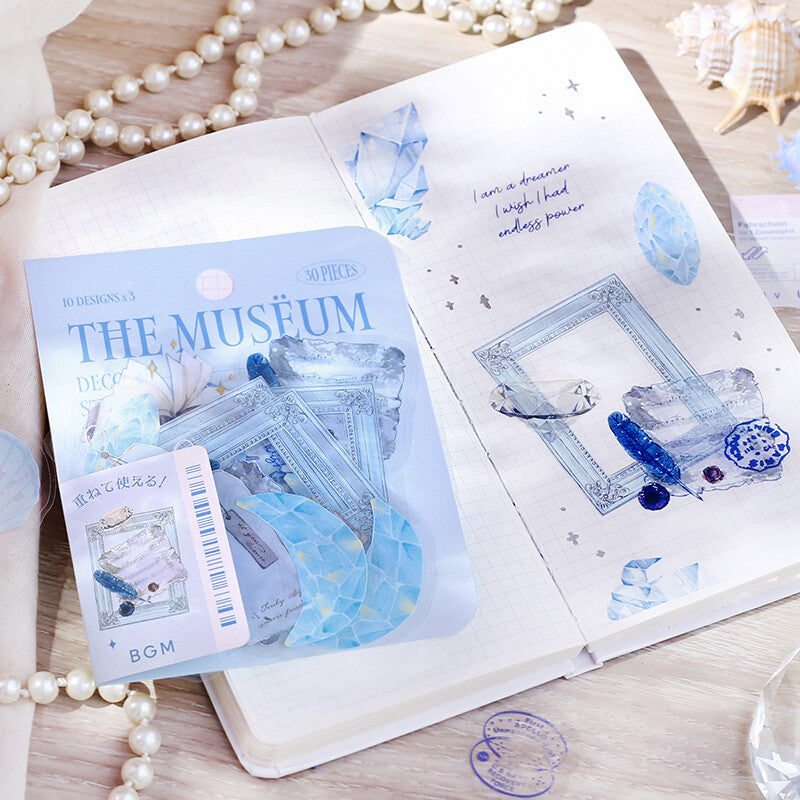 BGM 'Phantom Night' Natural History PET Clear Stickers - Paper Kooka Australia