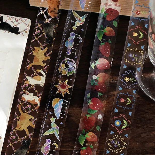 BGM Strawberry - Cafe a la mode Transparent Tape Collection - Paper Kooka Australia