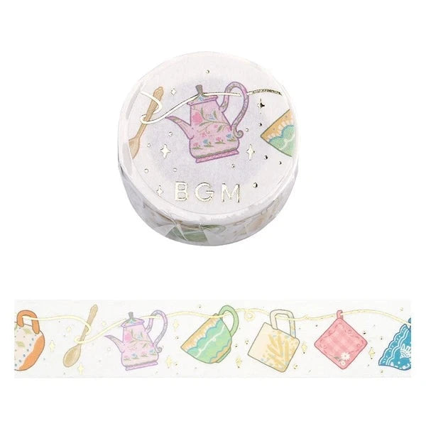BGM Tea Time washi tape - Paper Kooka Stationery Australia