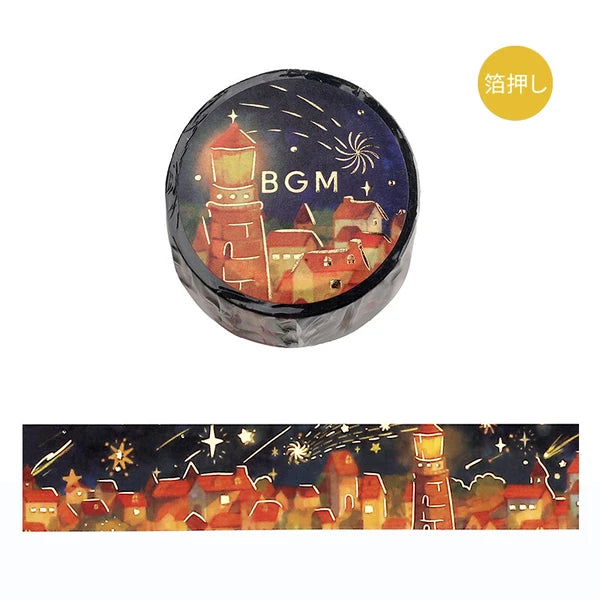 BGM Warm Lights - Night of Shooting Stars washi tape - Paper Kooka Australia