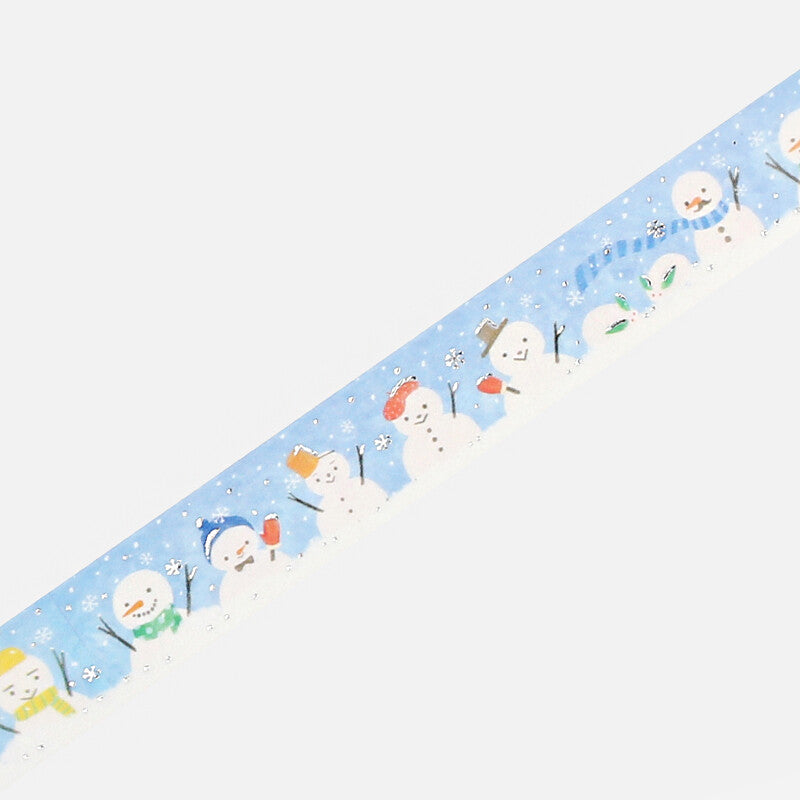 BGM Winter Only Snowman Festival masking tape - Paper Kooka Australia