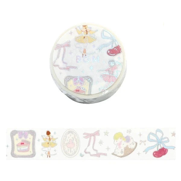 BGM Yellow Ballerina washi tape - Paper Kooka Stationery Australia