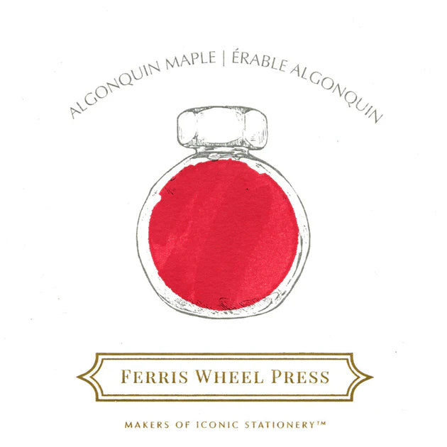 Ferris Wheel Press Algonquin Maple 38ml Ink colour swatch - Paper Kooka Australia