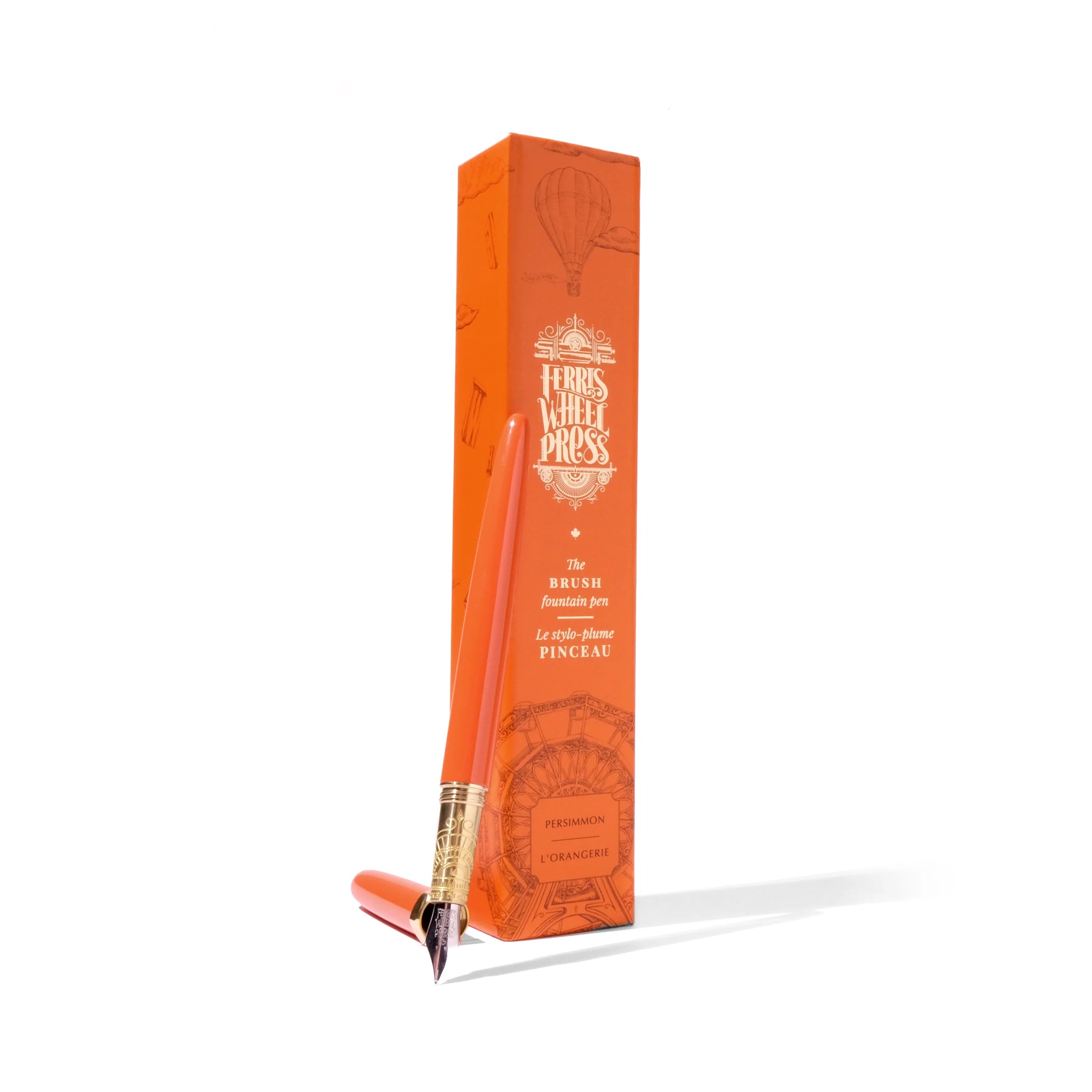 Ferris Wheel Press Persimmon Brush Fountain Pen - Paper Kooka Australia