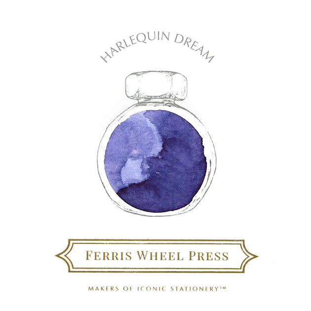 Ferris Wheel Press Harlequin Dream 38ml Ink colour sample - Paper Kooka Stationery Australia