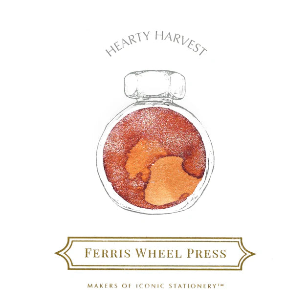 Ferris Wheel Press Hearty Harvest 38ml Ink colour swatch - Paper Kooka Stationery Australia